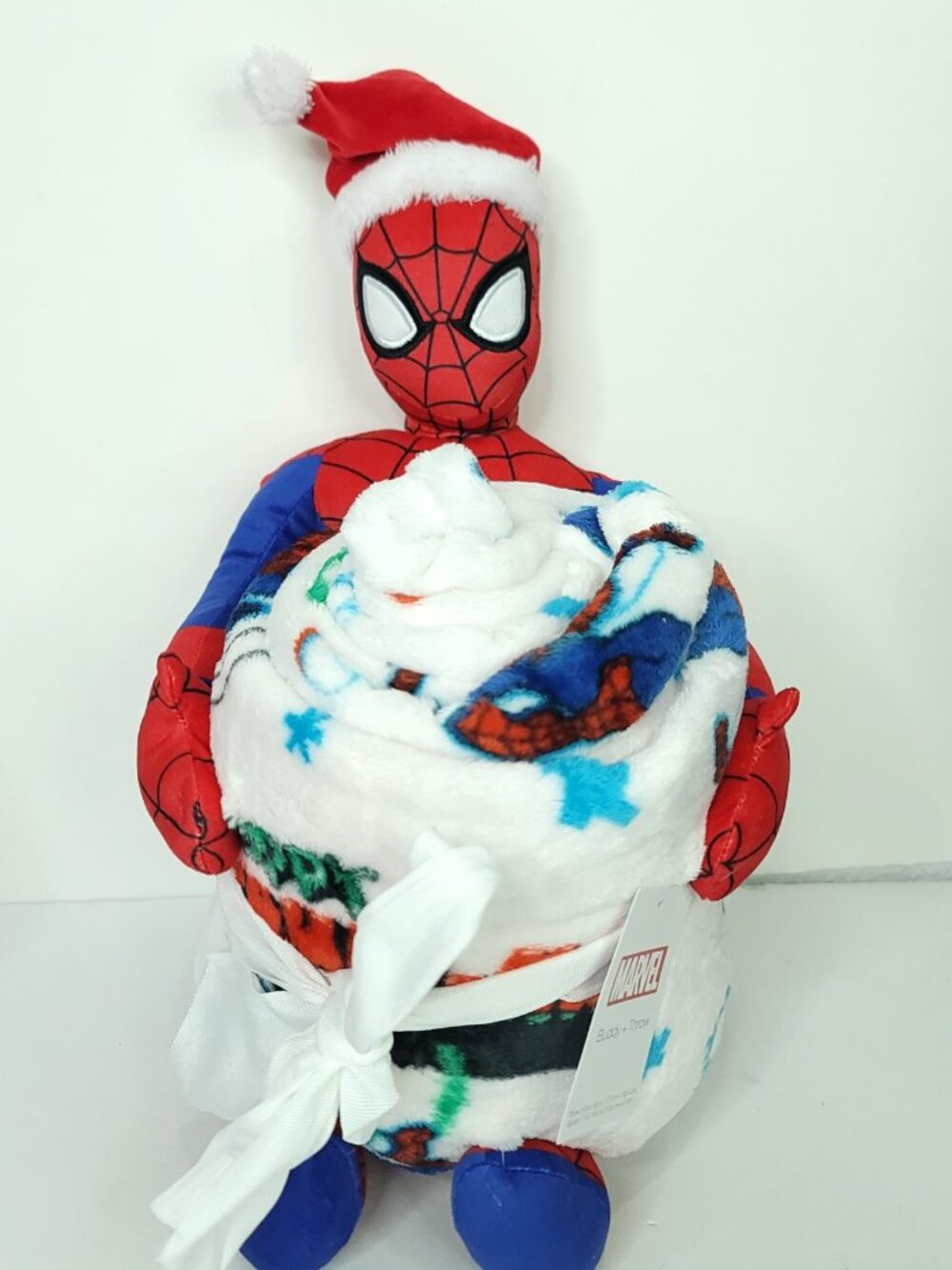Marvel Spider Man Holiday Xmas Plush Buddy Throw 50×60 The Big One NEW Large